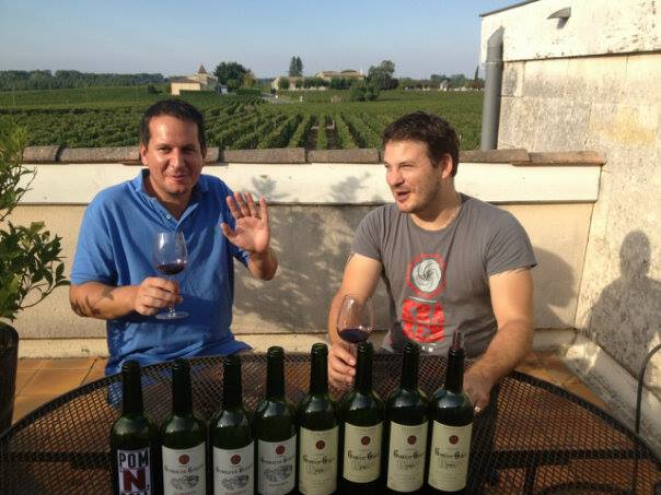 With Olivier Techer, in Gombaude-Guillot, Pomerol